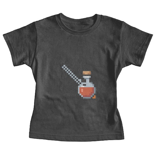 Pixel Art Vampire Potion Design Baby Tees