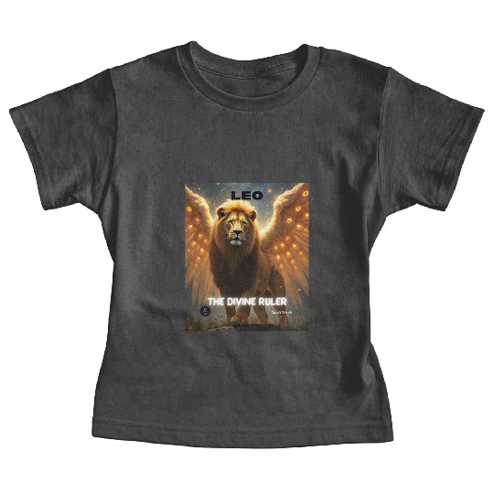 Leo the Divine Ruler with Angel Wings Baby Tees