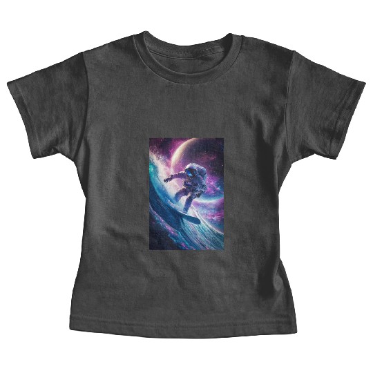 Surfing the Cosmic Wave Baby Tees