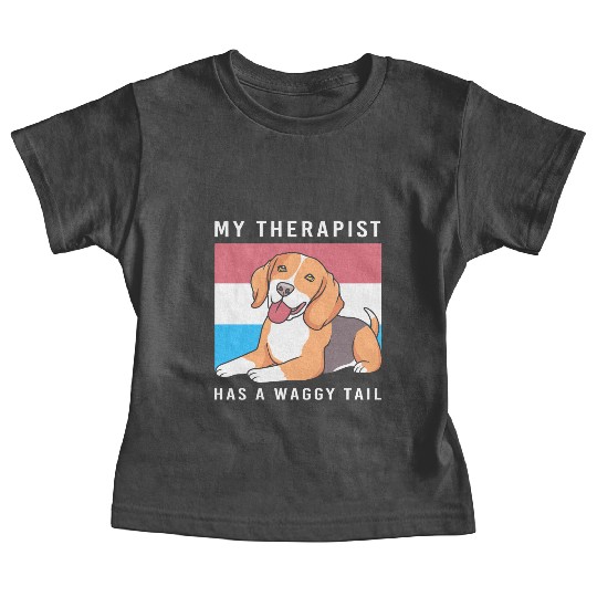 Therapy Dog Lover Psychology Therapist Baby Tees