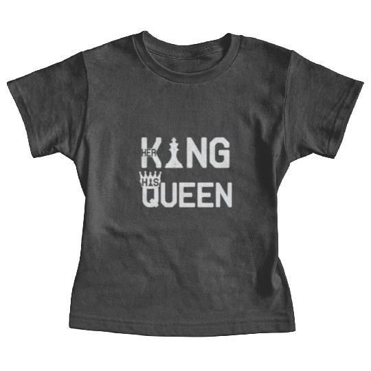 Her King His Queen Chess Motivation Lover Humor Baby Tees