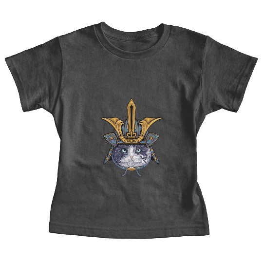 Samurai Cat Warrior Baby Tees
