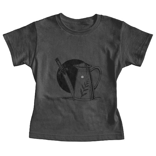 a milk frothing pitcher with a katana Baby Tees