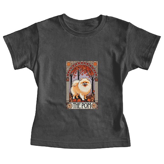 The Pom Tarot Card – Pomeranian Dog Arcana Baby Tees