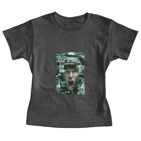 Cyberpunk Digital Scream Baby Tees