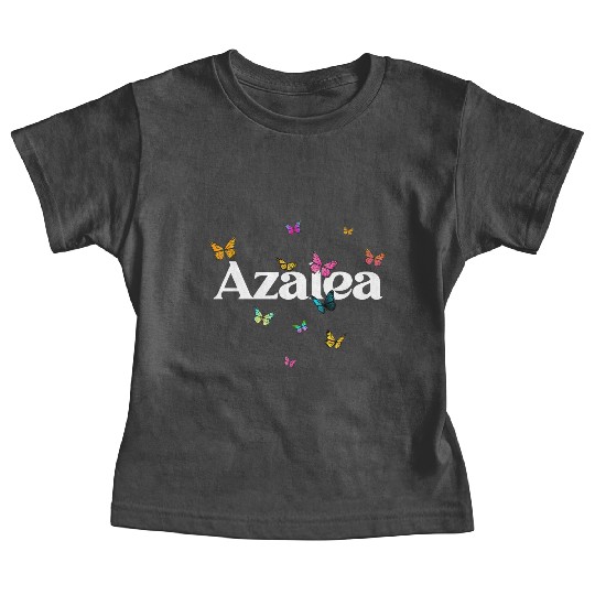 AZALEA - beautiful girl name with cute butterflies Baby Tees