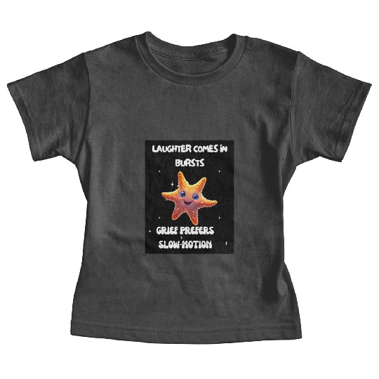 Whimsical Starfish with Playful Quotes Baby Tees