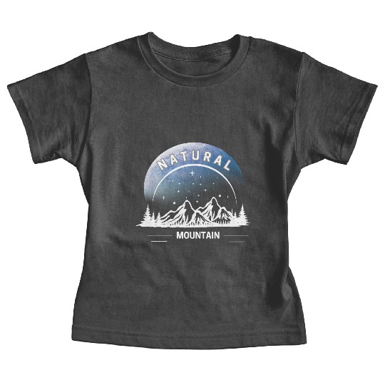 Natural Mountain Wilderness Design Baby Tees
