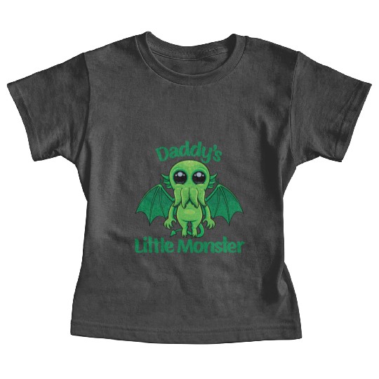 Daddy’s Little Monster Cute Baby Cthulhu Baby Tees