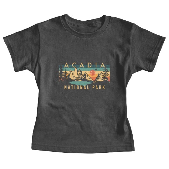 Mountain Sunset at Acadia National Park Baby Tees