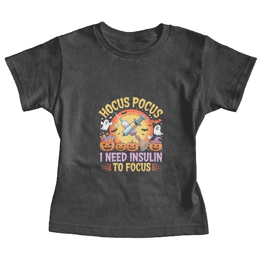 Diabetes Hocus Pocus I Need Insulin to Focus Boys Baby Tees