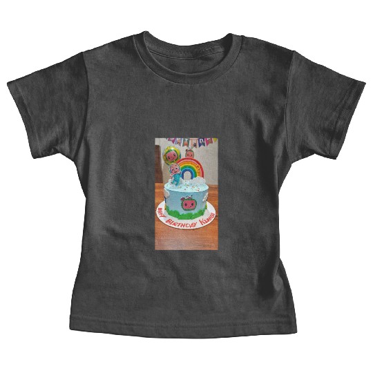 Colorful Toddler Birthday Rainbow Cake Baby Tees