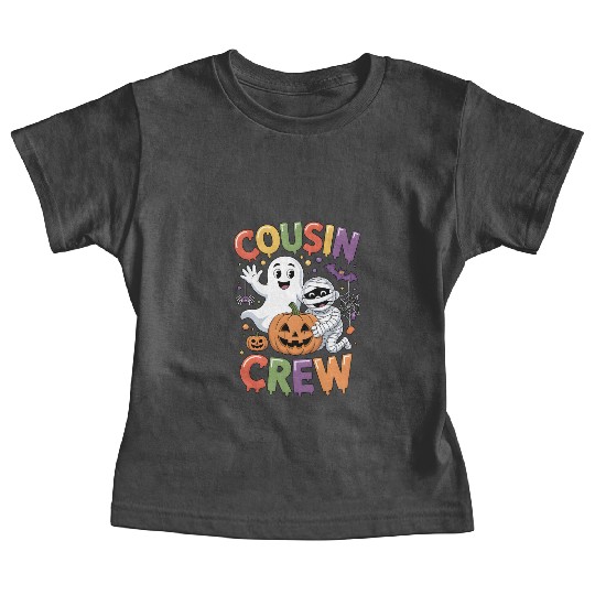 Halloween Cousin Crew with Cute Mummy and Ghost Baby Tees