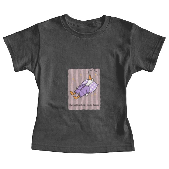 Silly Goose in Honk-Mode Pajama Design Baby Tees