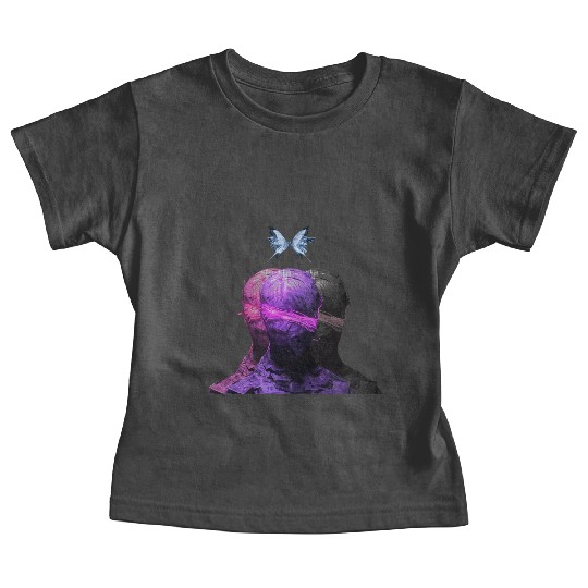 Abstract Mystical Duality Portrait Baby Tees