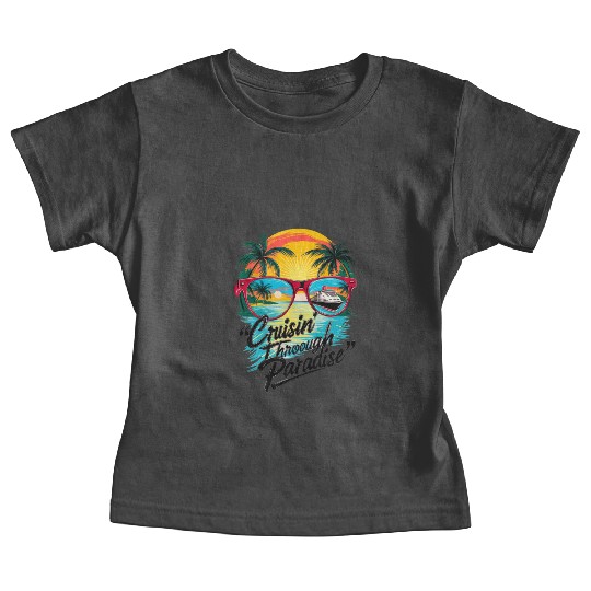 Cruisin’ Through Paradise: Tropical Escape Vibe Baby Tees