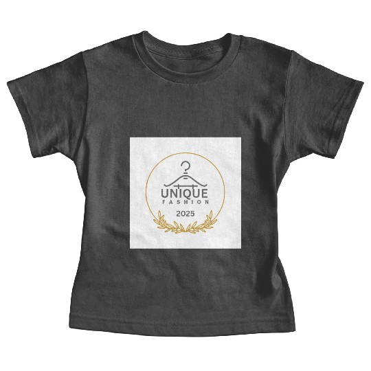 Black And Gold Minimalist Fashion Logo Baby Tees