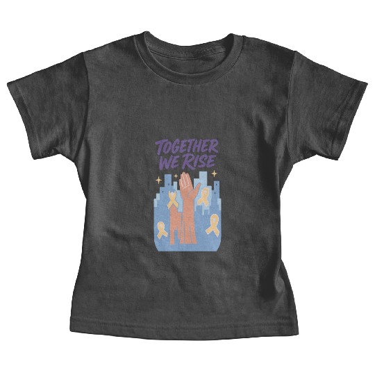 Together We Rise │ Childhood Cancer Awareness	 Baby Tees