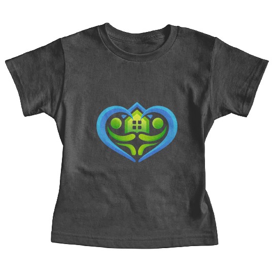 Creative Heart Home Embrace Design Baby Tees