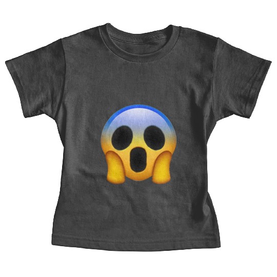 Expressive Scream Emmoticon Baby Tees