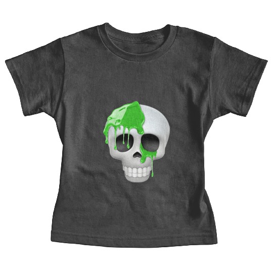 skull toxic emoticon Baby Tees