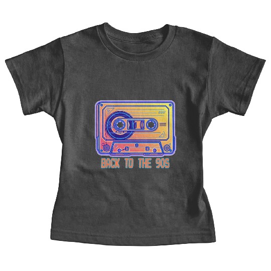 Back to the 90s Retro Cassette Tape Baby Tees