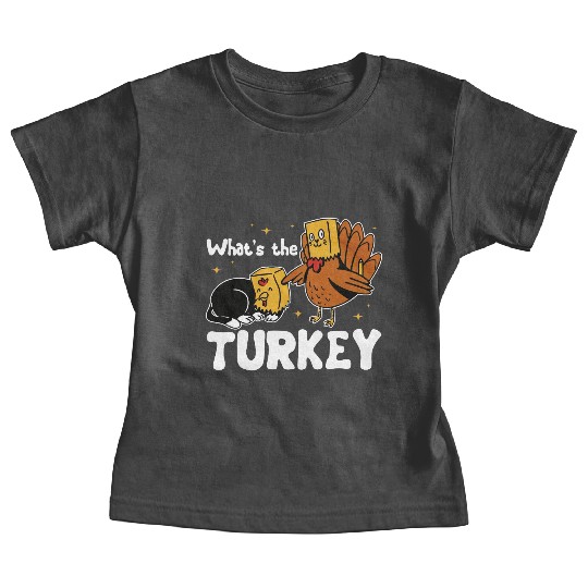 Turkey Thanksgiving Baby Tees Cat Lover Gift Cute Baby Tees