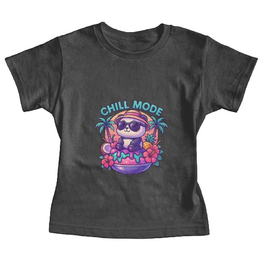 Panda Chill Mode Summer Vibes Baby Tees