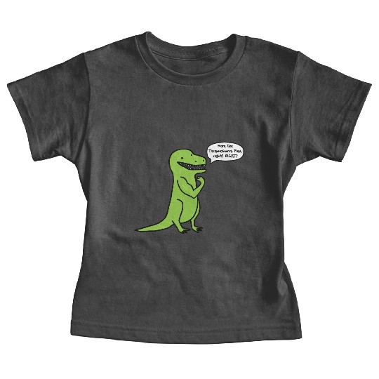 Funny gym t-rex Baby Tees
