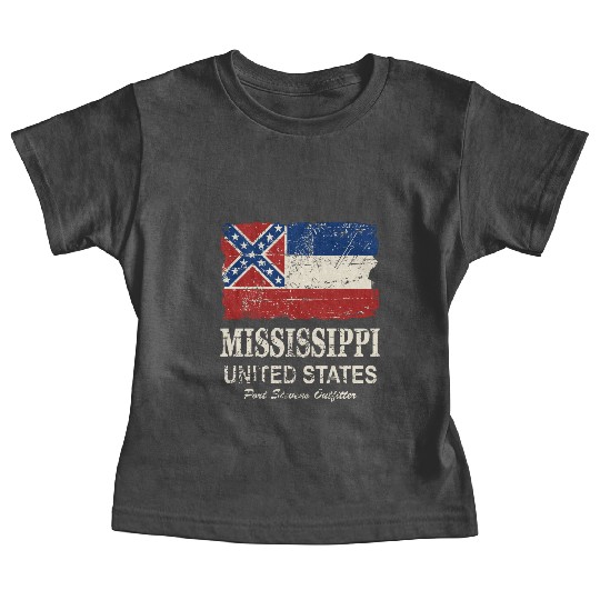 Mississippi Flag - Vintage Look Baby Tees