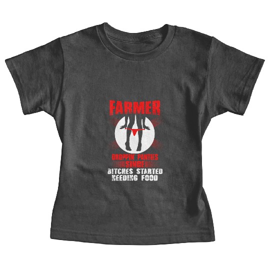 Farmer farmer's wife piglet farmer farmers farme Baby Tees
