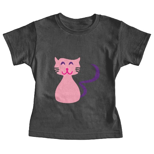 ♥ټCute Giggly Pink Kitty Cat-Meow Meowټ♥ Baby Tees