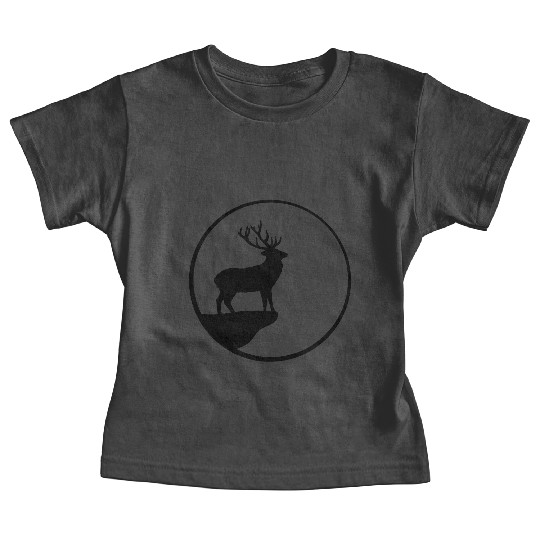 Black deer cliff moon sun rock night weir wolf cir Baby Tees