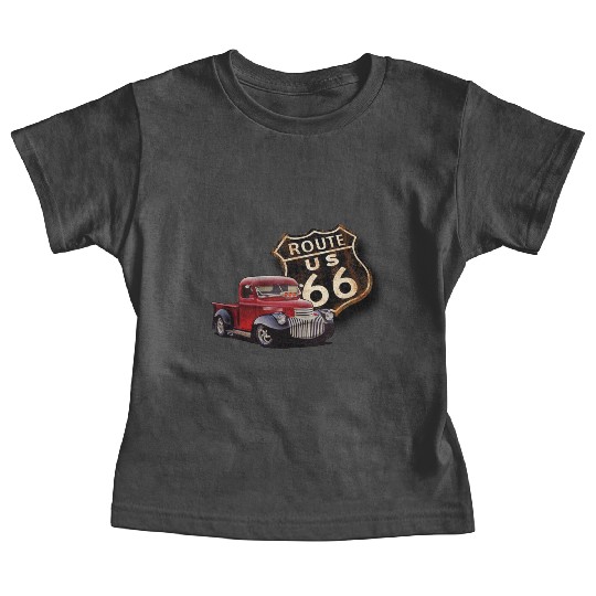 Route 66 Street Rod Baby Tees