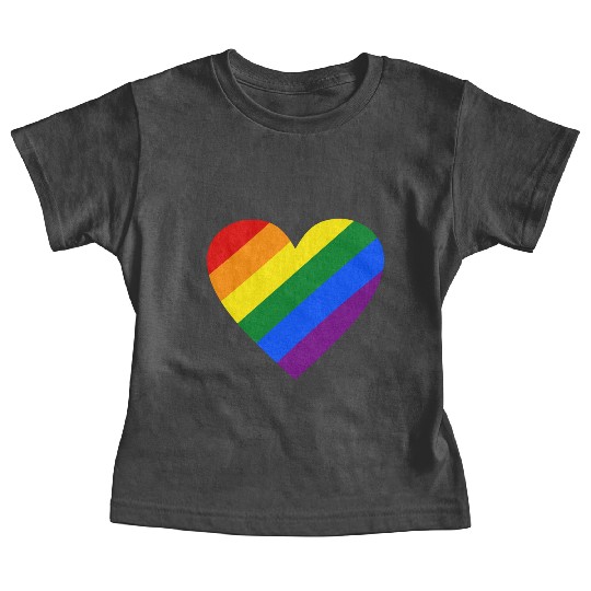 Rainbow Heart Baby Tees