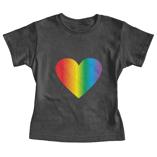 Lgbt rainbow heart, gay heart Baby Tees