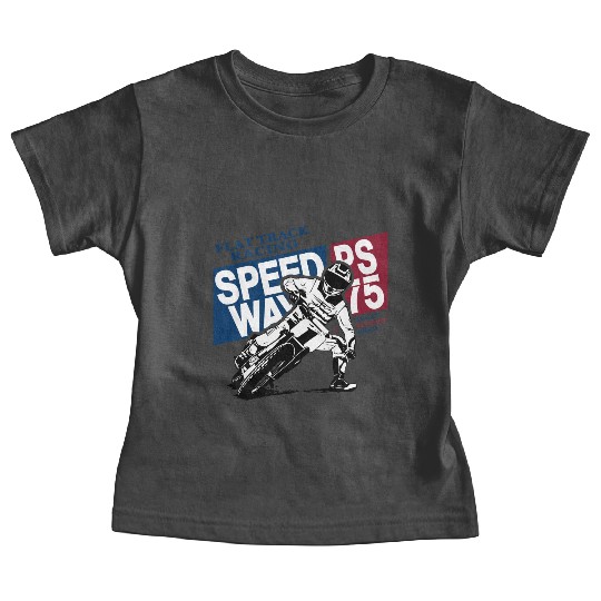Flat Track Rider - Speedway Racing Baby Tees