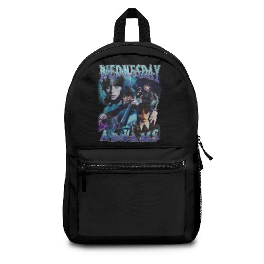 Wednesday Addams Vintage Unisex Oversized Wash Backpacks | Wednesday Addams Backpacks