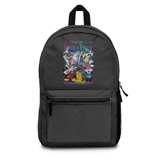 Mickey and Friends The Twilight Zone Tower Of Terror Disney Hollywood Tower Hotel Backpacks