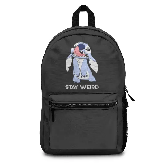 Disney Lilo Stitch Stay Weird Big Stitch Pastel Portrait Backpacks