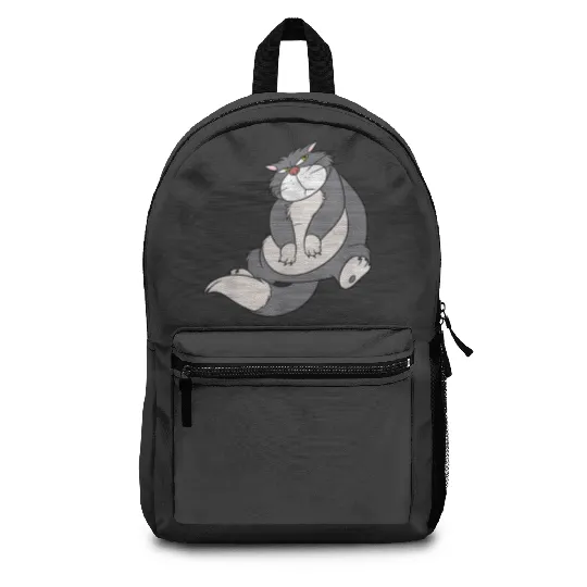 Annoyed Cute Lucifer Cat Backpacks, Cinde Backpacks, Disney Villains Backpacks