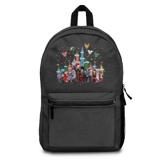 Disney Villains Christmas  Backpacks, Disney Castle Christmas Backpacks, Disney Villain Backpacks, Christmas Party Backpacks,Matching Xmas Backpacks