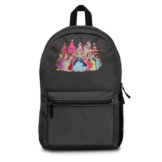 Disney Christmas Princess Backpacks, Princess Christmas Castle Backpacks, Disney Princess Backpacks, Disney Holiday Backpacks