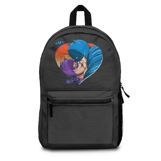 Batman Kissing The BatWomen , Superhero , Marvel Disney Backpacks