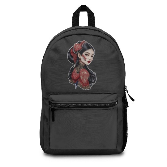Traditional Digital Embroidery  Vampire Asian Woman in Black and Red Aztec: Disney princess tattoo Shirt,  Princess tattoo vintage t shirt, Disney princess tattoo Gift Fan S-5XL Backpacks