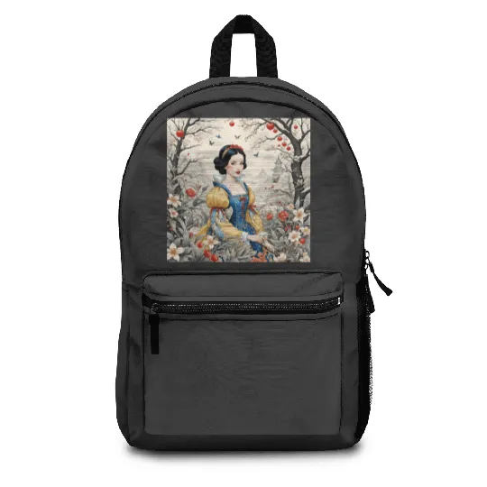 Snow White - Elegant Fairytale Princess in Enchanted Floral Landscape Art  : Disney princess tattoo Shirt,  Princess tattoo vintage t shirt, Disney princess tattoo Gift Fan S-5XL Backpacks