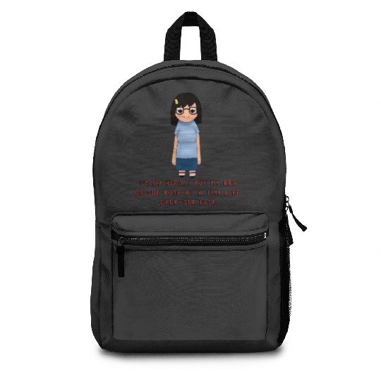 Tina Funny Quote Chibi 2  : Bobs Burgers Family Shirt, Bobs Burgers Vintage Backpacks
