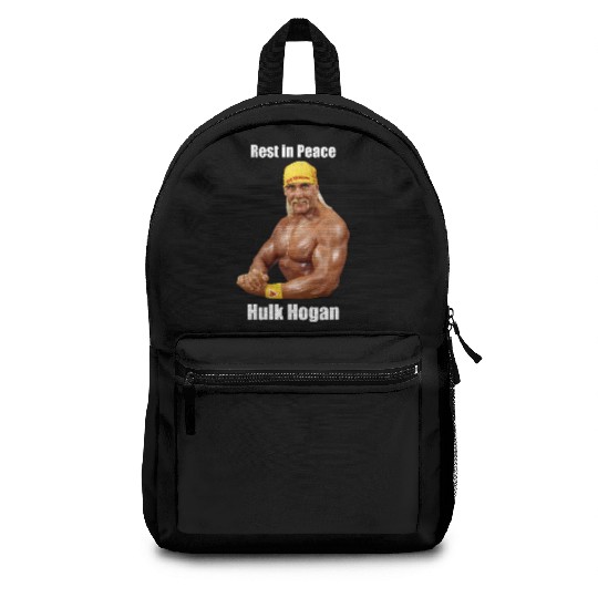 Hulk Hogan Memorial Backpacks, Wrestling Tribute Backpacks, Bodybuilding & Gym Fan Backpacks