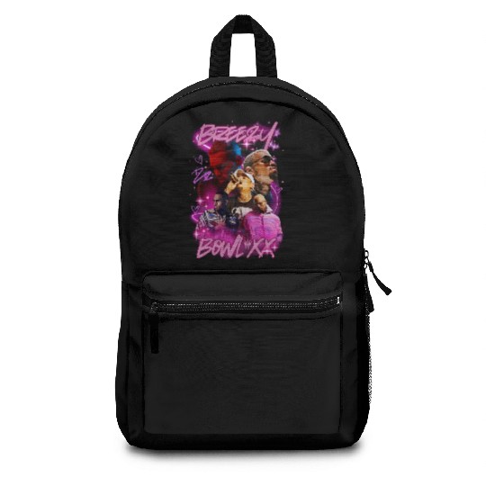 Breezy Bowl XX  Unisex Graphic Backpacks, Chris Brown concert Backpacks
