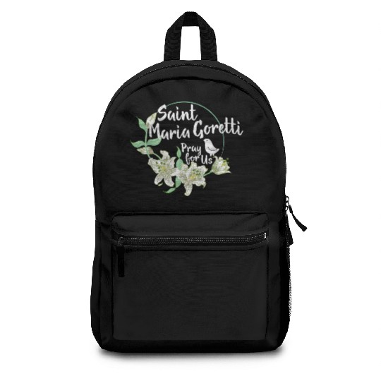 St. Maria Goretti Purity Catholic Saints Lily Symb Backpacks